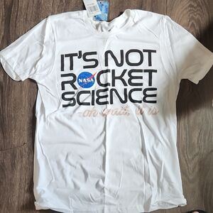 NASA White Graphic T-Shirt